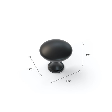Newage Products Contemporary Rounded Matt Black 80233